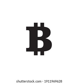 bitcoin icon symbol sign vector