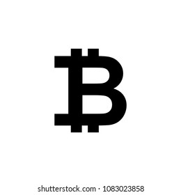 bitcoin icon vector