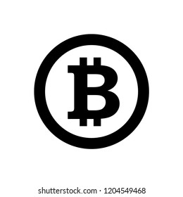 bitcoin icon vector