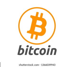 bitcoin icon vector