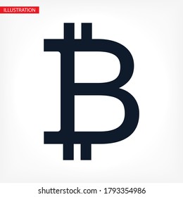 icono de bitcoin. bitácora vectorial. bitcoin ilustrativo. 10 eps bitcoin. bitcoin de imagen simple