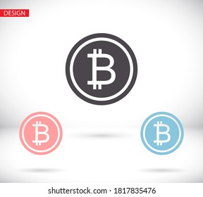 bitcoin icon . vector bitmain . illustration bitcoin . 10 eps bitcoin . simple image bitcoin