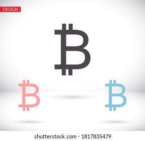 icono de bitcoin. bitácora vectorial. bitcoin ilustrativo. 10 eps bitcoin. bitcoin de imagen simple