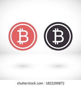 bitcoin icon . vector bitmain . illustration bitcoin . 10 eps bitcoin . simple image bitcoin