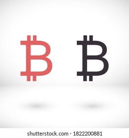 bitcoin icon . vector bitmain . illustration bitcoin . 10 eps bitcoin . simple image bitcoin