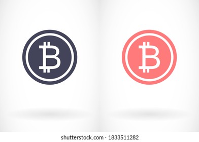 icono de bitcoin. bitácora vectorial. bitcoin ilustrativo. 10 eps bitcoin. bitcoin de imagen simple