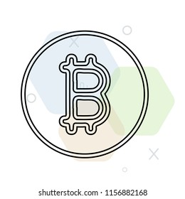 Bitcoin icon vector can be used as png, Bitcoin