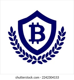 Bitcoin-Icon-Vektorgrafik. Bitcoin-Symbol in digitaler Währung einzeln auf weißem Hintergrund mit verschiedenen Formen. cooles und einzigartiges Bitcoin-Icon-Set.