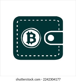 bitcoin icon vector. digital currency bitcoin icon isolated on white background with assorted shapes. cool and unique bitcoin icon set.