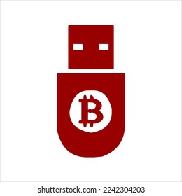 bitcoin icon vector. digital currency bitcoin icon isolated on white background with assorted shapes. cool and unique bitcoin icon set.