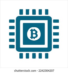 Bitcoin-Icon-Vektorgrafik. Bitcoin-Symbol in digitaler Währung einzeln auf weißem Hintergrund mit verschiedenen Formen. cooles und einzigartiges Bitcoin-Icon-Set.