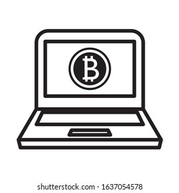 Bitcoin icon vector , bitcoin money