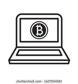 Bitcoin icon vector , bitcoin money