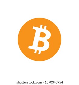 Bitcoin icon, vector sign, payment symbol, coin logo. Crypto currency, virtual electronic, internet money. Cryptocurrency e-commerce concept
