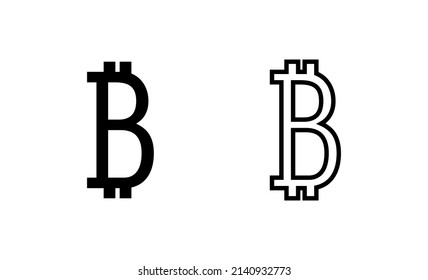 Bitcoin icon vector. bitcoin sign and symbol. payment symbol. cryptocurrency logo