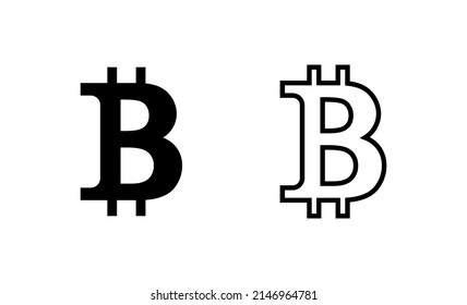 Bitcoin icon vector. bitcoin sign and symbol. payment symbol. cryptocurrency logo