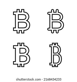 Bitcoin icon vector. bitcoin sign and symbol. payment symbol. cryptocurrency logo