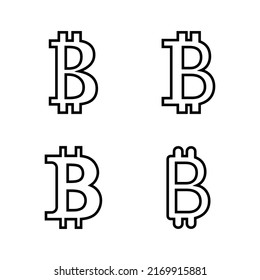 Bitcoin icon vector. bitcoin sign and symbol. payment symbol. cryptocurrency logo