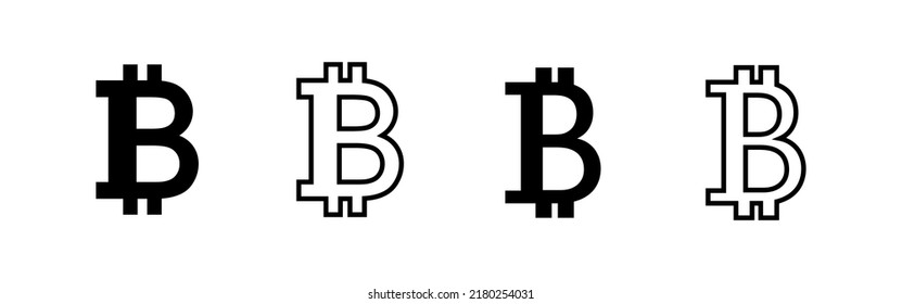 Bitcoin icon vector. bitcoin sign and symbol. payment symbol. cryptocurrency logo