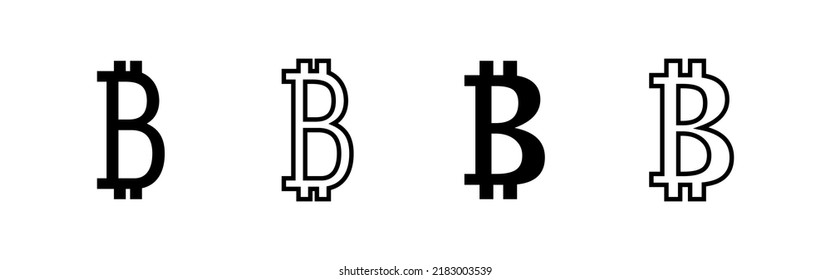 Bitcoin icon vector. bitcoin sign and symbol. payment symbol. cryptocurrency logo