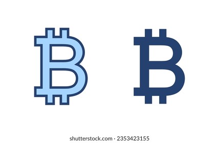 Bitcoin icon vector. bitcoin sign and symbol. payment symbol. cryptocurrency logo