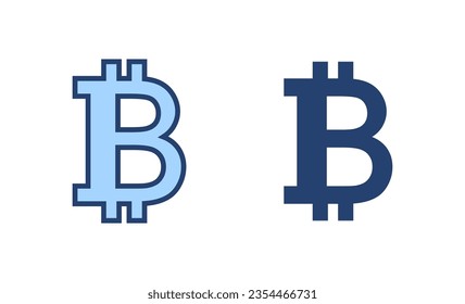 Bitcoin icon vector. bitcoin sign and symbol. payment symbol. cryptocurrency logo