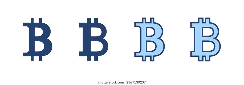 Bitcoin icon vector. bitcoin sign and symbol. payment symbol. cryptocurrency logo