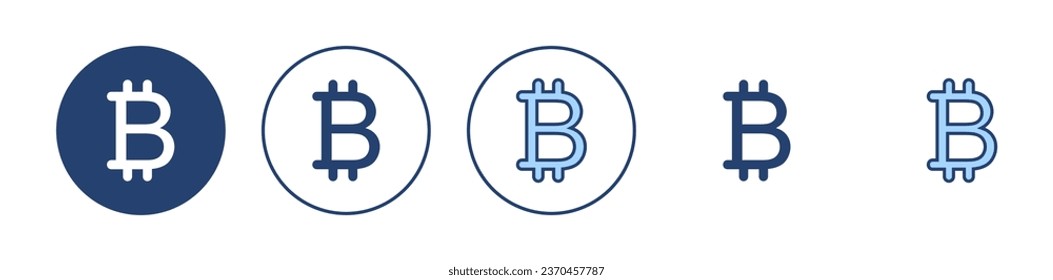 Bitcoin icon vector. bitcoin sign and symbol. payment symbol. cryptocurrency logo