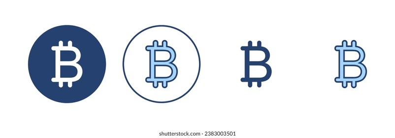 Bitcoin icon vector. bitcoin sign and symbol. payment symbol. cryptocurrency logo
