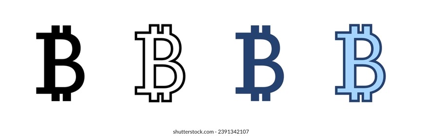Bitcoin icon vector. bitcoin sign and symbol. payment symbol. cryptocurrency logo