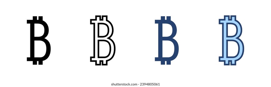 Bitcoin icon vector. bitcoin sign and symbol. payment symbol. cryptocurrency logo