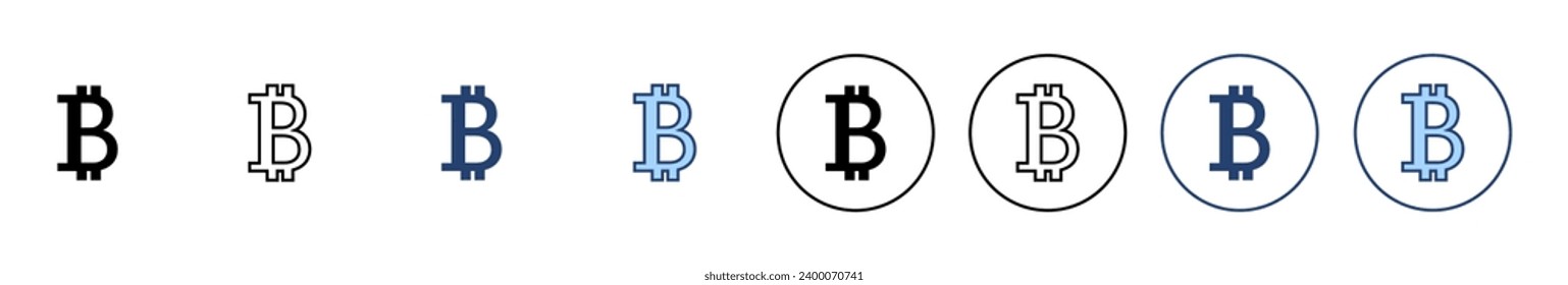 Bitcoin icon vector. bitcoin sign and symbol. payment symbol. cryptocurrency logo