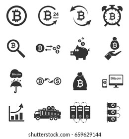 bitcoin icon. vector web symbol