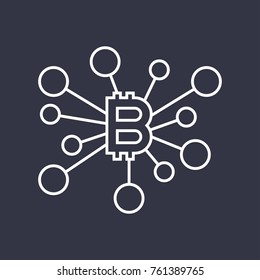 Bitcoin icon. Web design