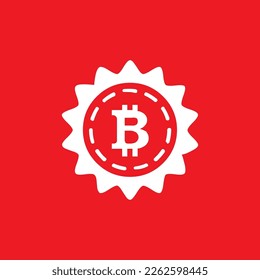Bitcoin icons, common graphic resources, vector illustrations.