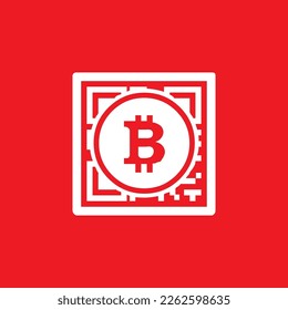 Bitcoin icons, common graphic resources, vector illustrations.