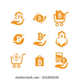 Bitcoin icons  Illustration