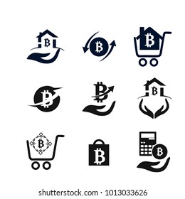 Bitcoin icons  Illustration