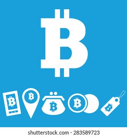 Bitcoin icons set