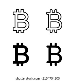 Bitcoin icons vector. bitcoin sign and symbol. payment symbol. cryptocurrency logo