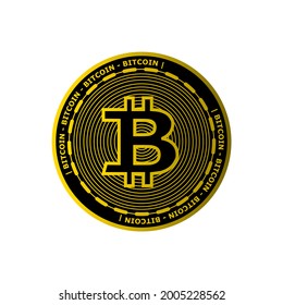 bitcoin illustration. can be used as icons, elements, bookmark images, and more