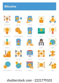 Bitcoin Illustration Pack for Web Design, Poster, Brochure, Printing, Advertisement, etc.
