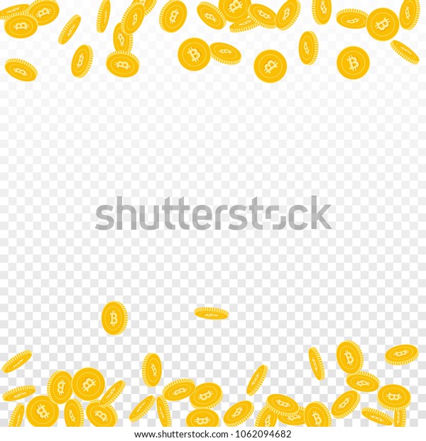 Bitcoin Internet Currency Coins Falling Scattered Stock Vector Royalty Free 1062094682