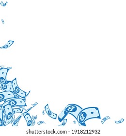 Bitcoin, Internet-Währungstermine fallen. Messy BTC Rechnungen auf weißem Hintergrund. Kryptowährung, digitales Geld. Tatsächliche Vektorgrafik. Atemberaubendes Jackpot, Reichtum oder Erfolgskonzept.