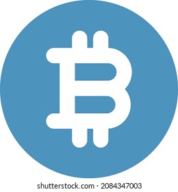 Bitcoin Isolated Vector icon which can easily modify or edit

