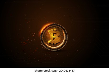 bitcoin learning cryptocurrencies. Bitcoin is a modern digital exchange payment, educational certificate of a program abroad. Modern electronic money, wireframe, plexus, point, vector , eps10