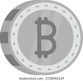 Bitcoin Line vetor Ícone Design