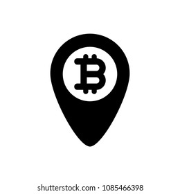Bitcoin Location Icon