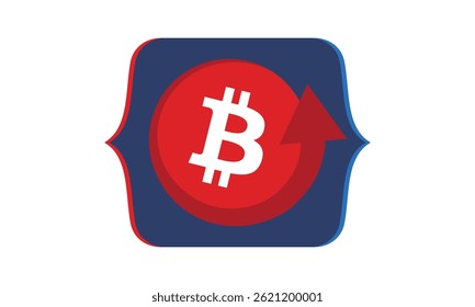 Bitcoin logo. Bitcoin Coin. Digital money. Crypto trade and Investment concept. Future technology. Creative art. Vector illustration. Poster
