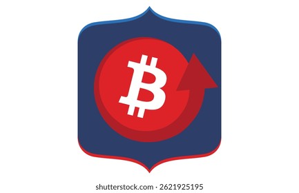 Bitcoin logo. Bitcoin Coin. Digital money. Crypto trade and Investment concept. Future technology. Creative art. Vector illustration. Poster